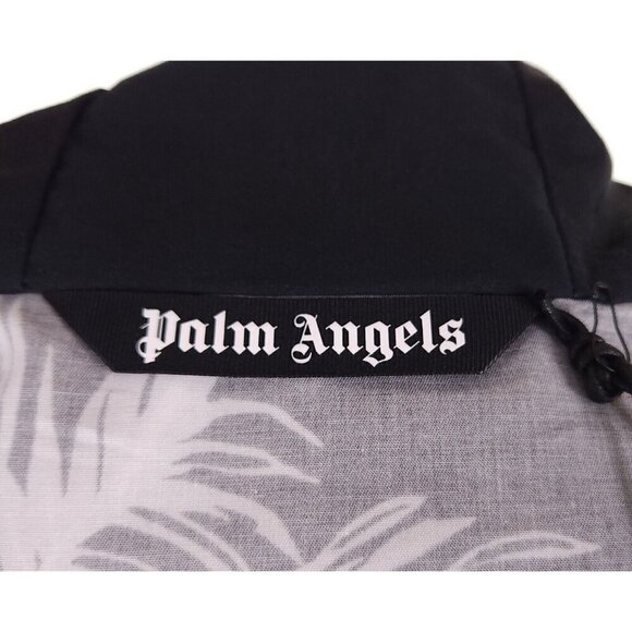 Palm Angels Allover Palm Print Pullover Shirt Size 50 L Oversized Mens New - Picture 8 of 13